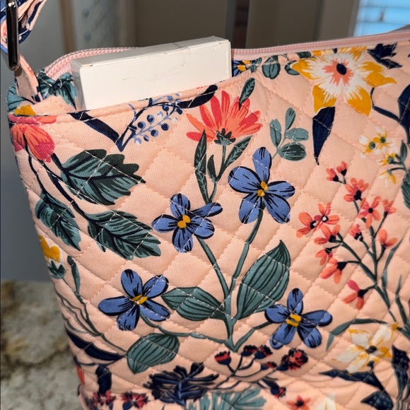 Vera Bradley Quilted Tote Bag in Paradise Coral - Picture 4 of 8